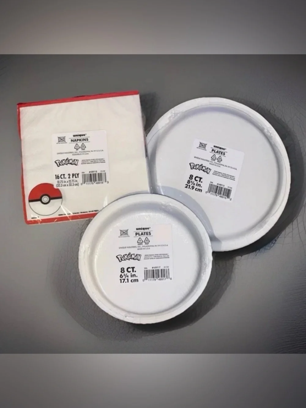 Pokémon Pikachu & Friends Party Tablewear Bundle ~Plates, Napkins & Reusable Cup